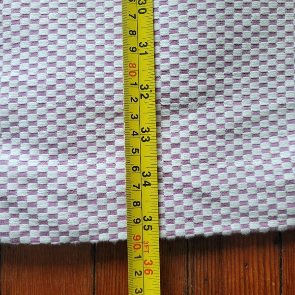 NWT Cotton-Linen Banana Republic Pink White Checkerboard Dress, sz 8 - Picture 7 of 13